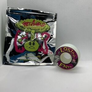 Garbage Pail Kids Get A Grip S4 LOSING FAITH Glow In Dark Skateboard Wheel